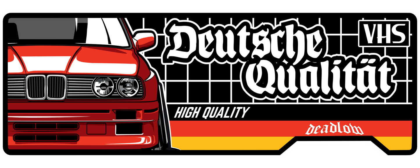 Deutsche Qualitat German VHS Slap Sticker