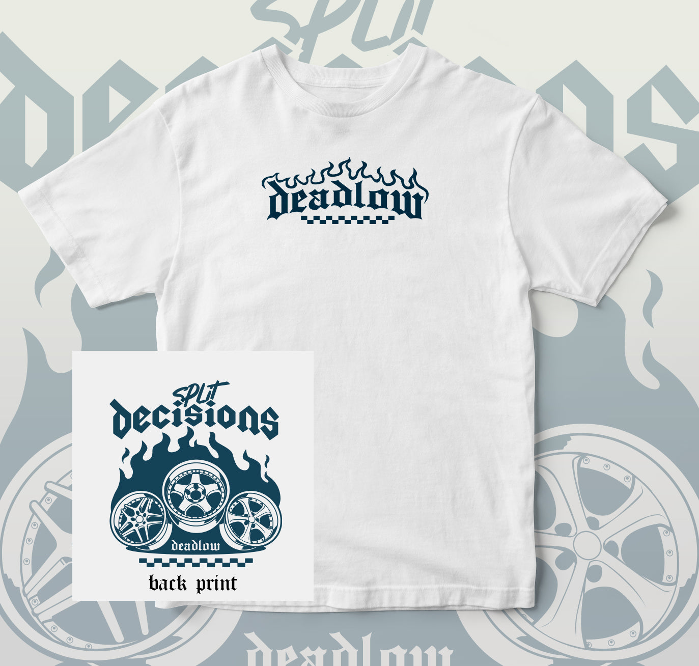 Split Decision - Blue Short Sleeve T-Shirt