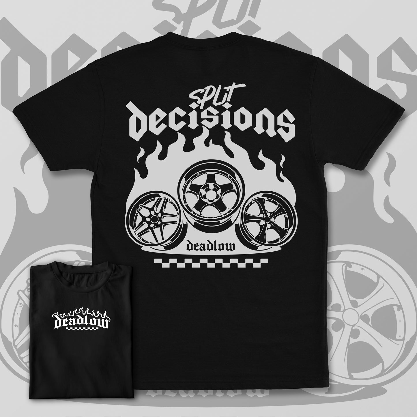 Split Decisions WHITE -Short Sleeve Tee
