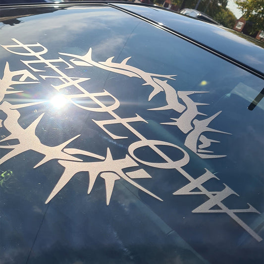 Crown of thorns window sticker