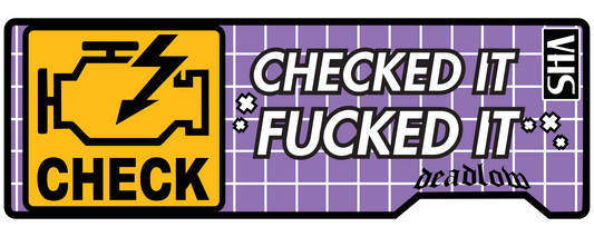 Checked It Fkd ItVHS Slap Sticker