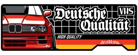 Deutsche Qualitat German VHS Slap Sticker