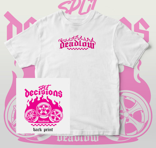 Split Decision - Pink Short Sleeve T-Shirt